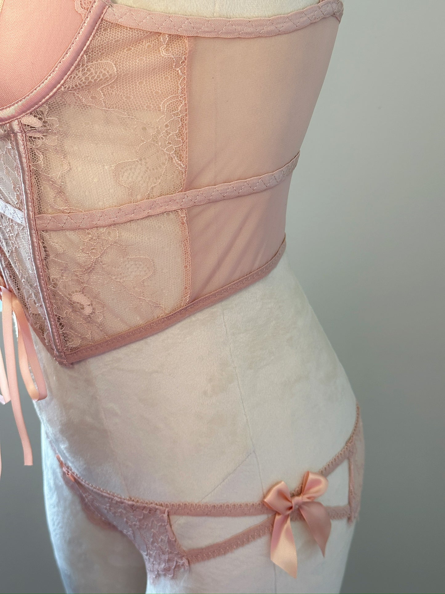Lace Corset Lingerie Set - Reverie Garden