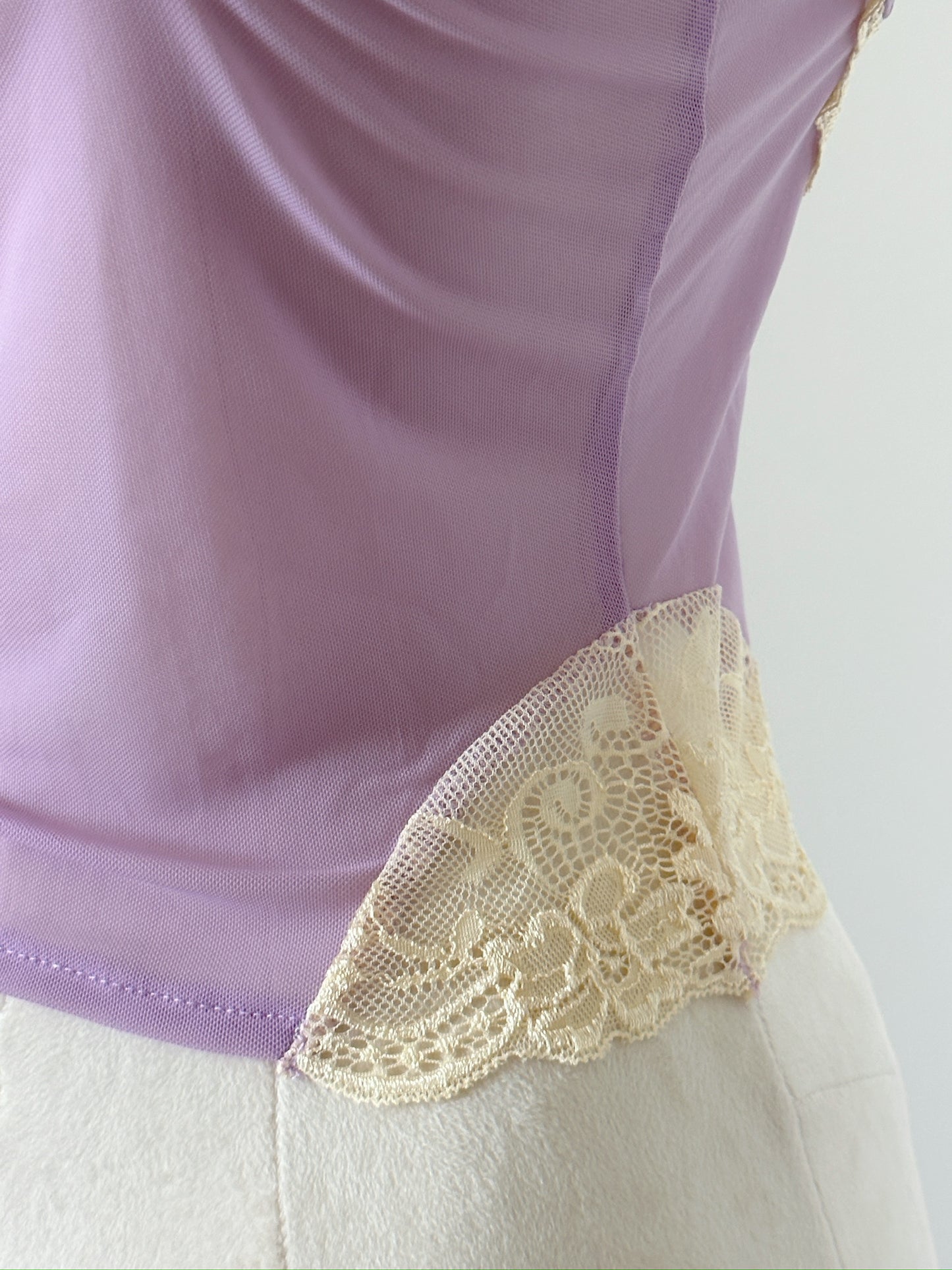 Lace Corset Bodysuit - Grape Soda
