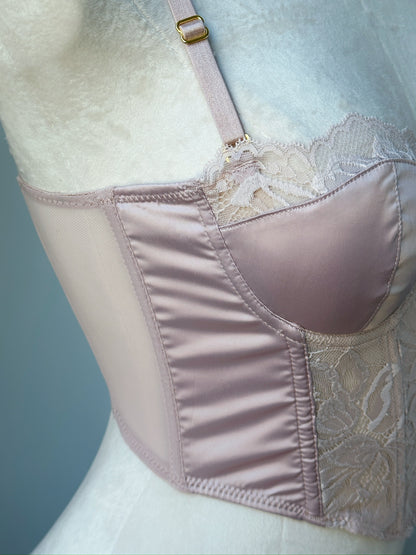 Lace Corset Bra - Rosy Roman