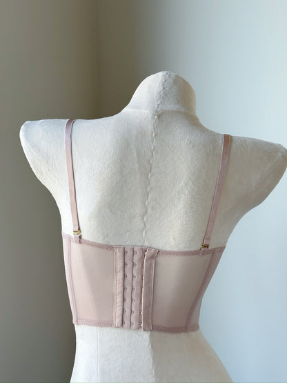 Lace Corset Bra - Rosy Roman