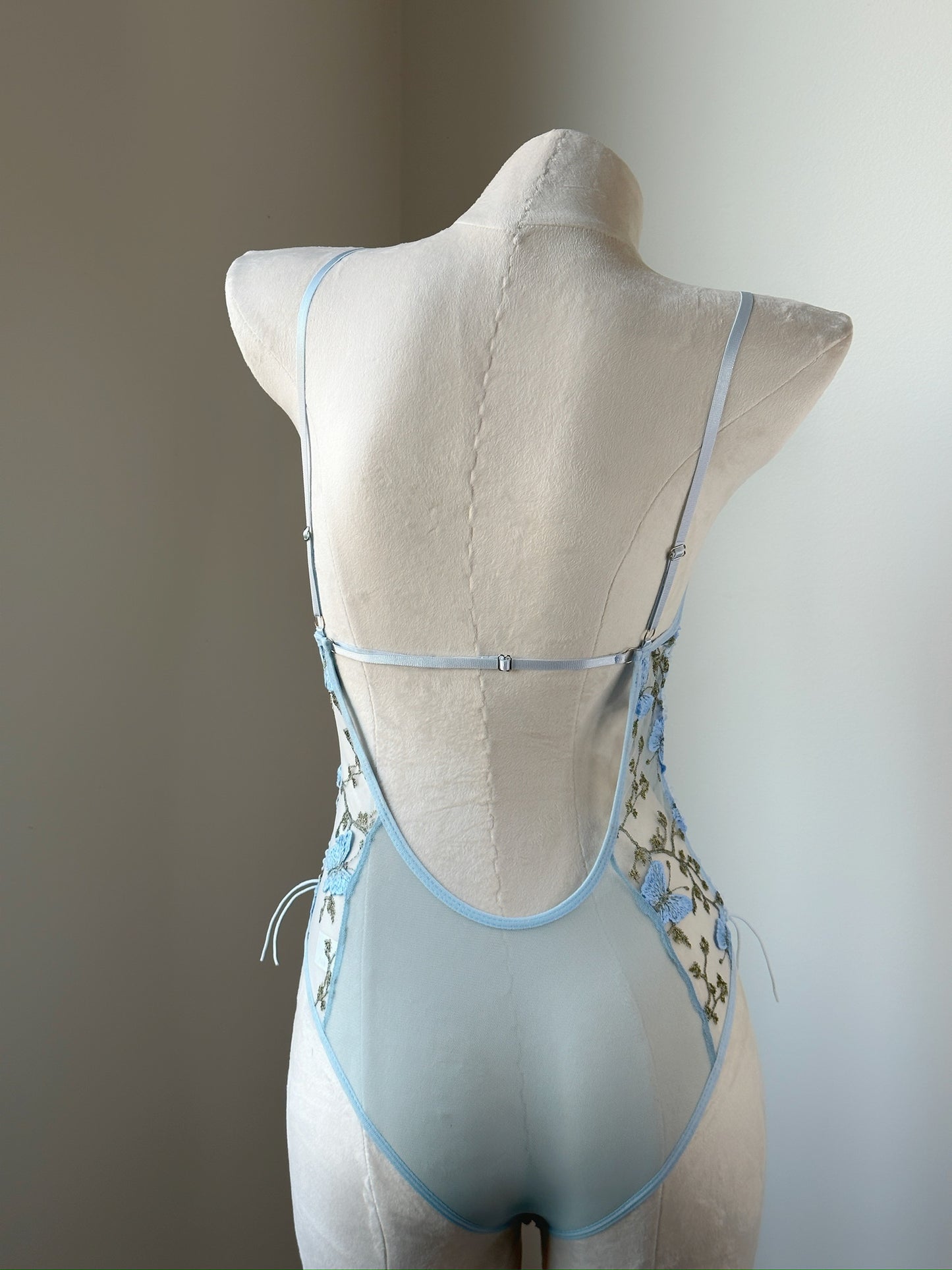 Lace Bodysuit – Azure Butterfly