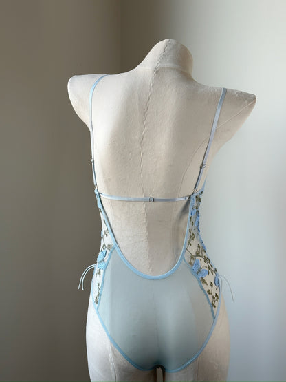 Lace Bodysuit – Azure Butterfly