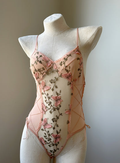 Lace Bodysuit – Rosy Butterfly