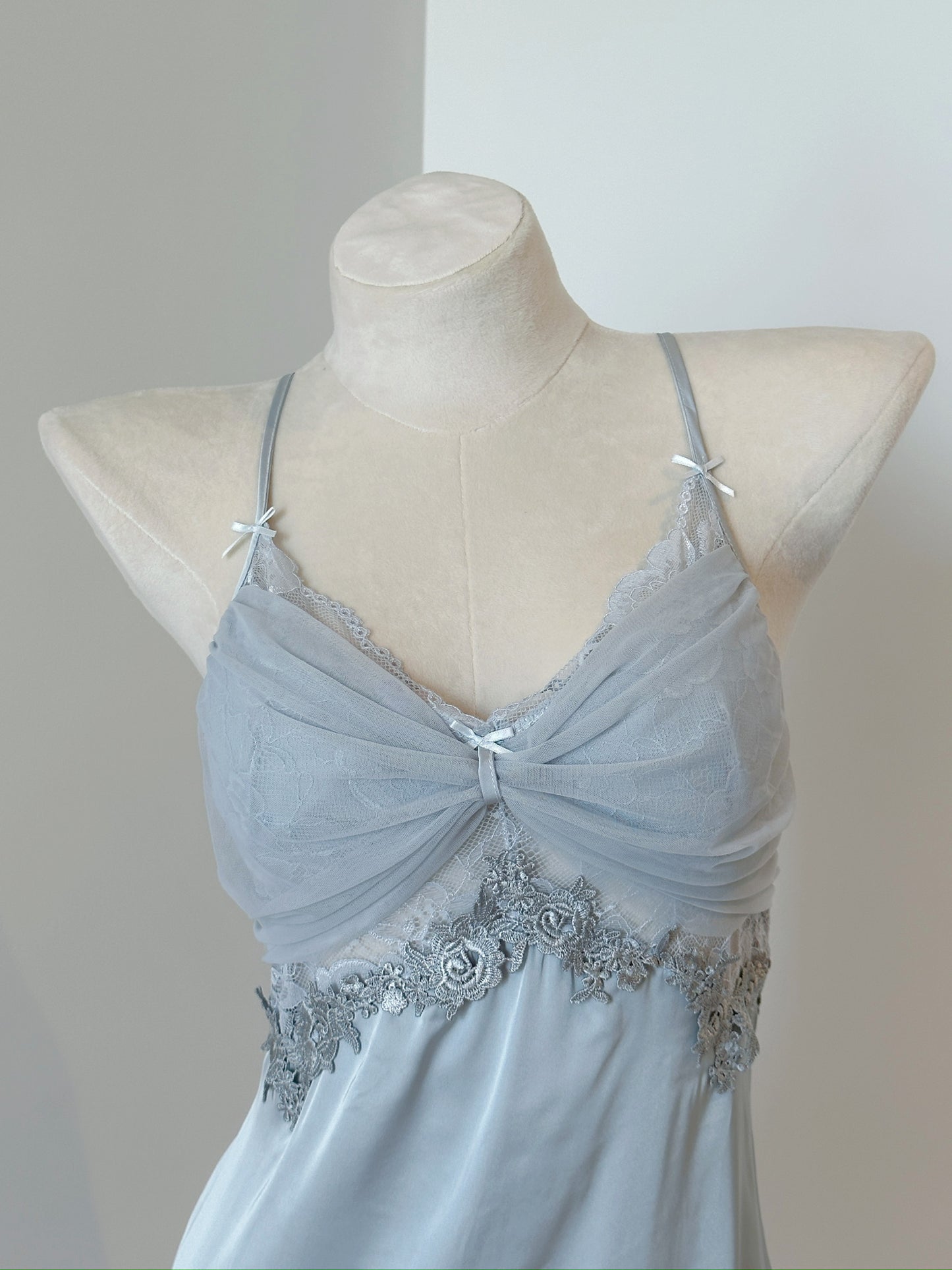 Satin Slip Set - Celeste Veil