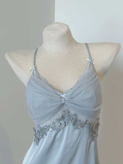Satin Slip Set - Celeste Veil