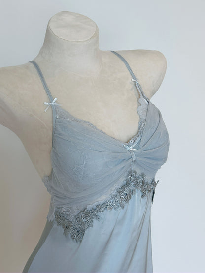 Satin Slip Set - Celeste Veil