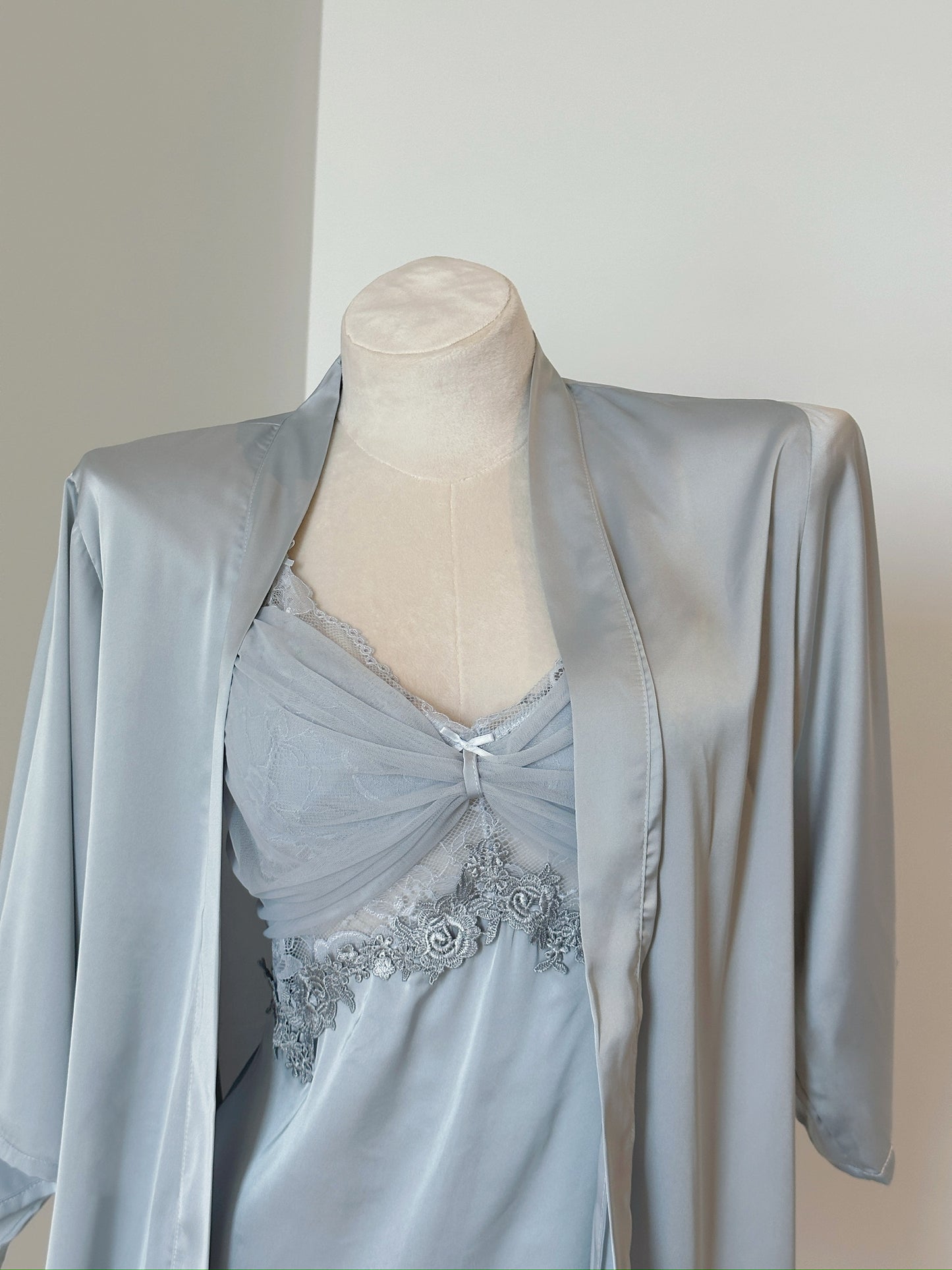 Satin Slip Set - Celeste Veil