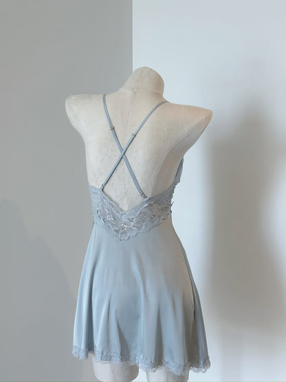 Satin Slip Set - Celeste Veil