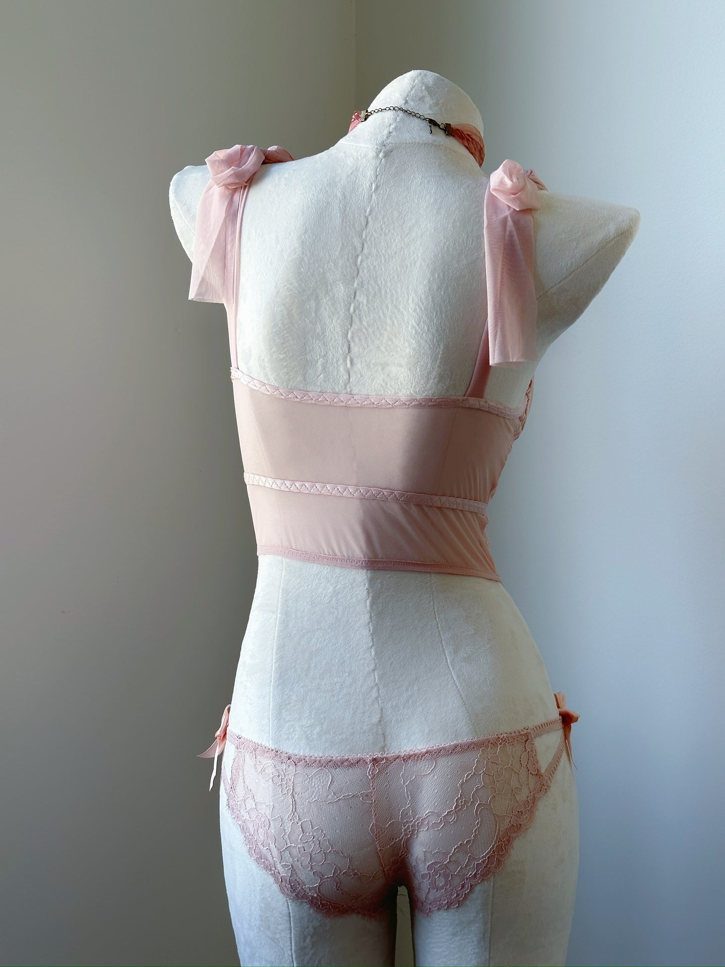 Lace Corset Lingerie Set - Reverie Garden