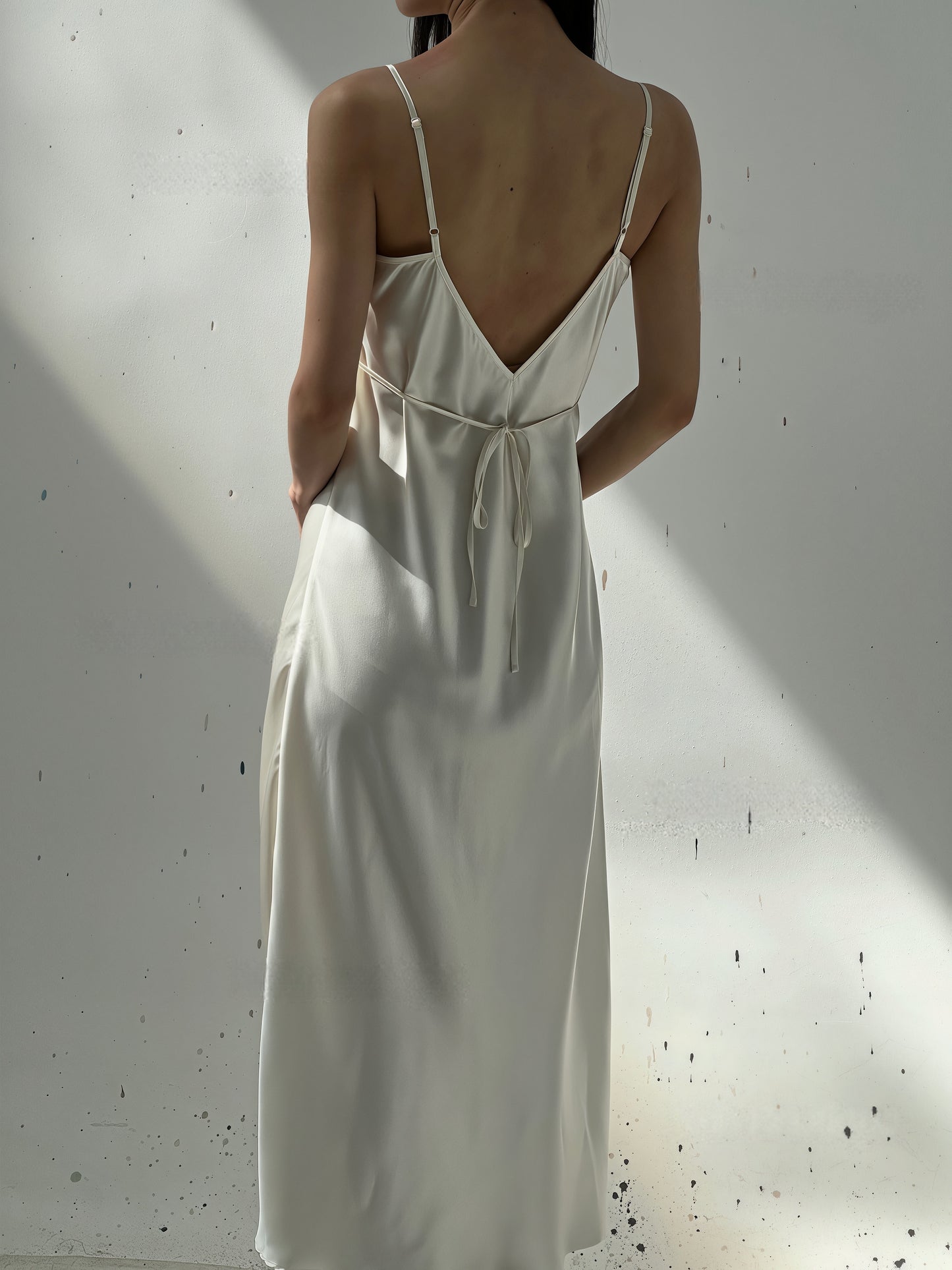 Satin Nightdress - Moonlit Silk