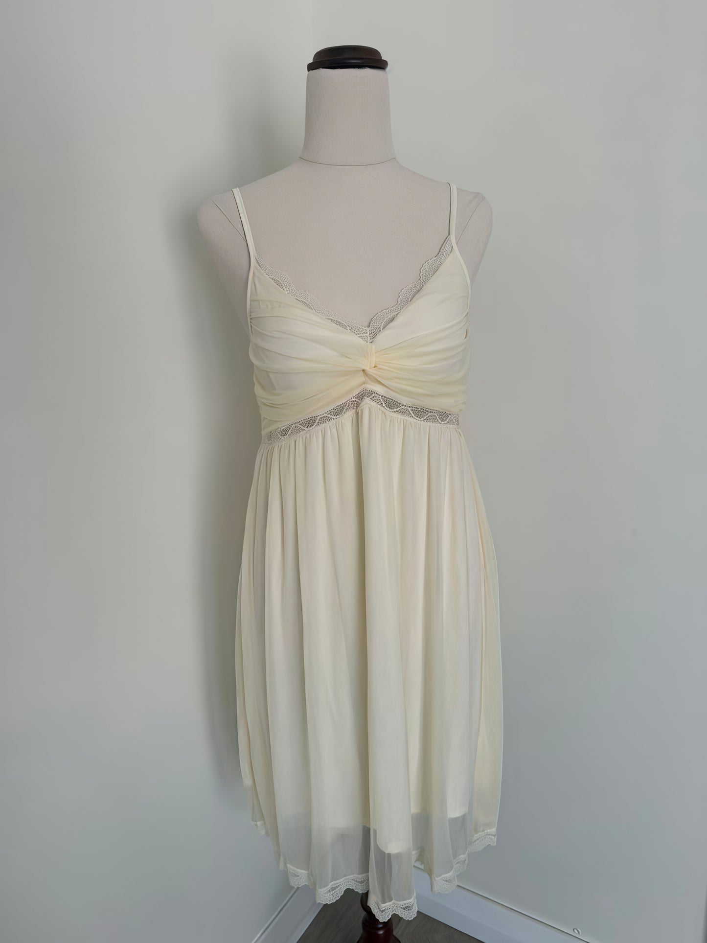 Cream-Filled Silk Nightdress