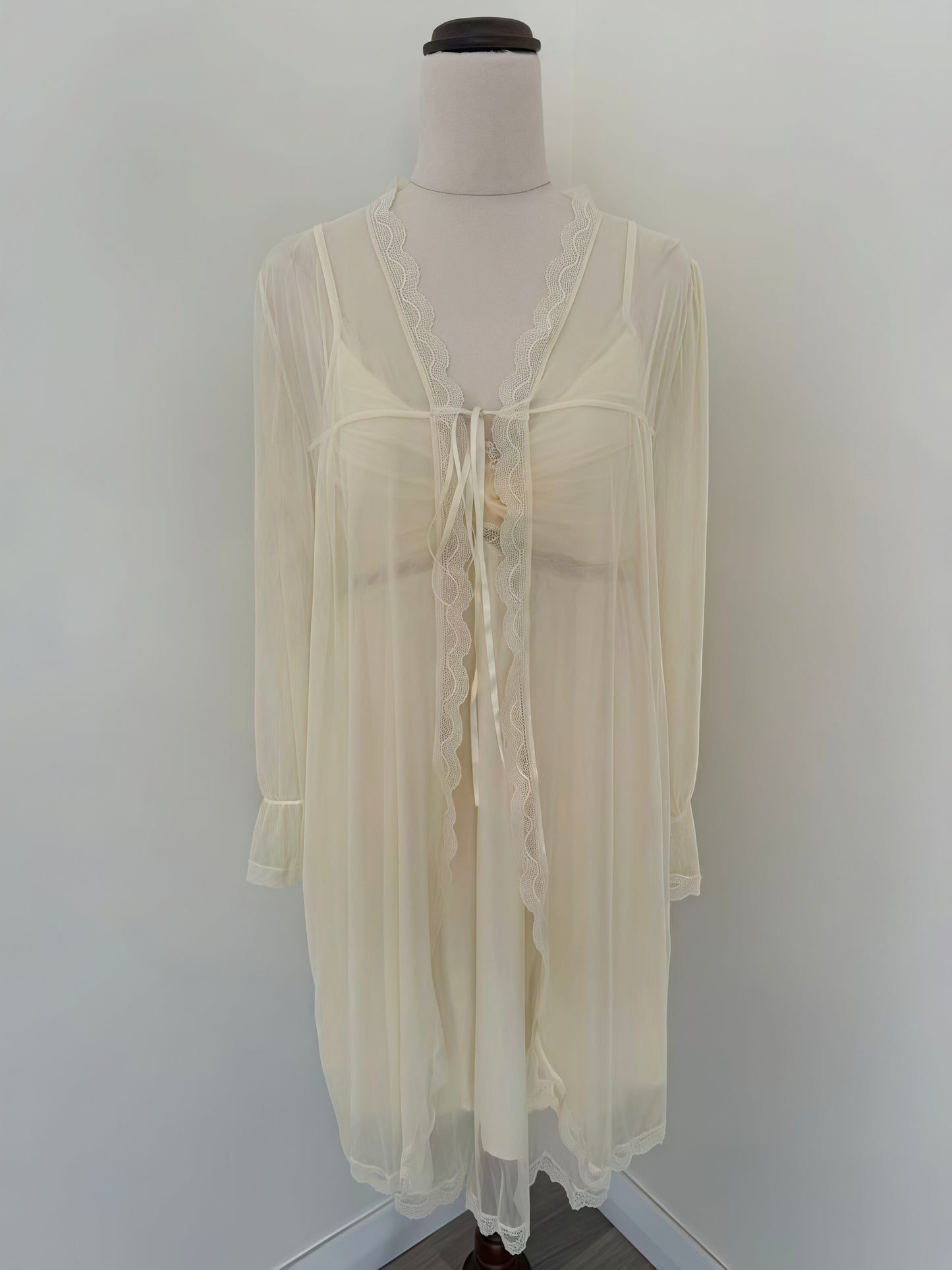 Cream-Filled Silk Nightdress