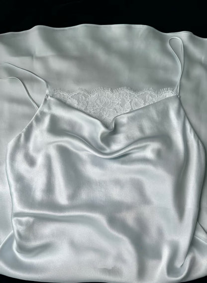 Mulberry Silk Slip Dress - Pearl Veil