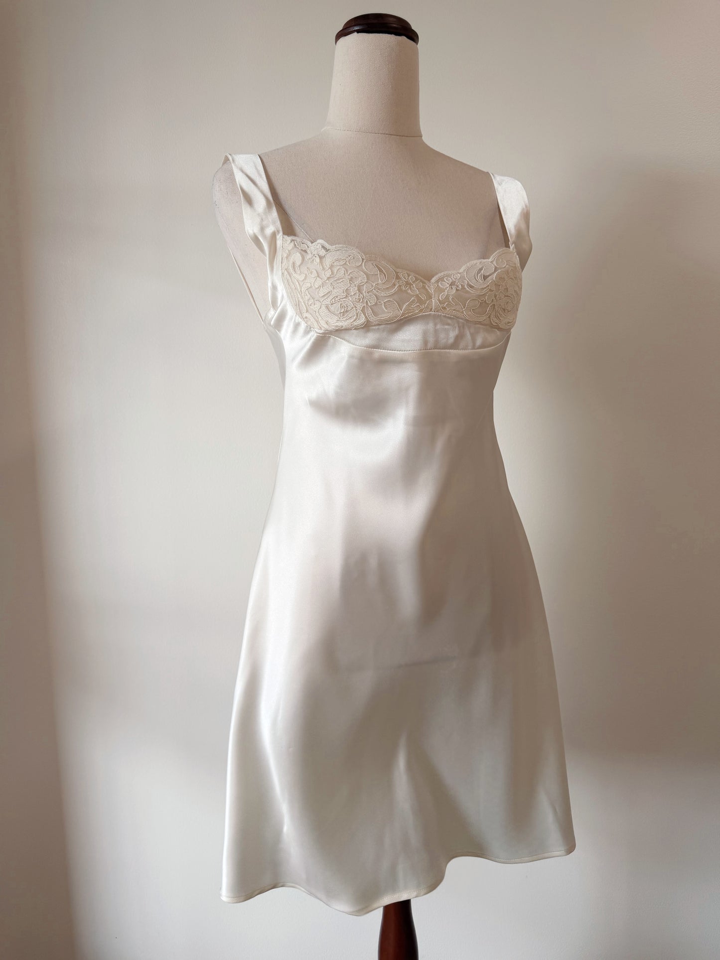 Satin Lace Nightdress – Timeless Muse