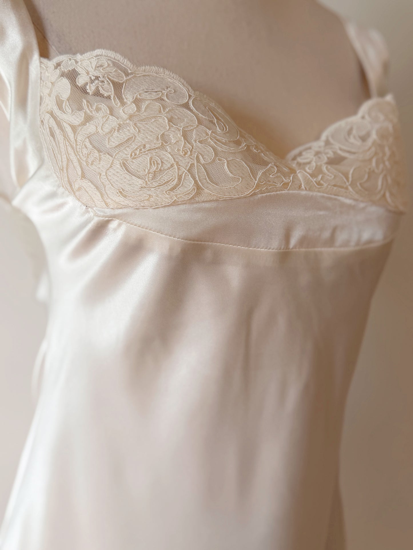 Satin Lace Nightdress – Timeless Muse