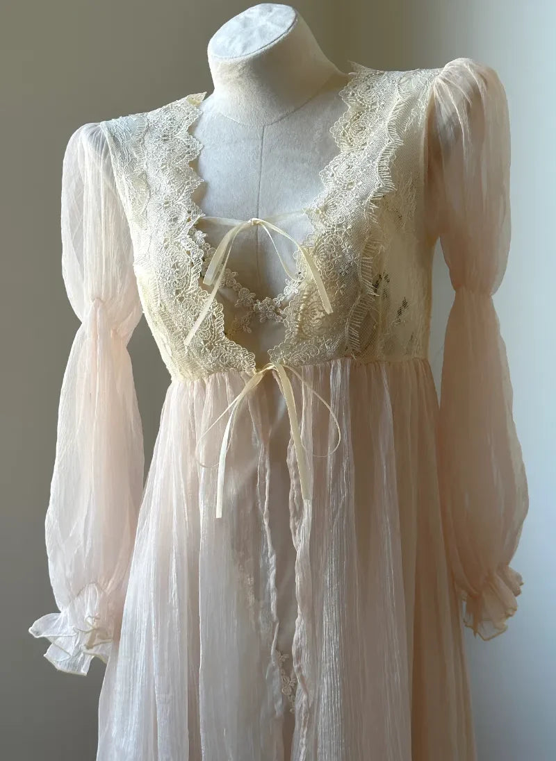 Lunar Petals Night Gown