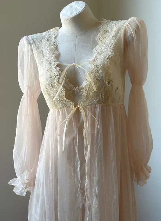 Lunar Petals Night Gown