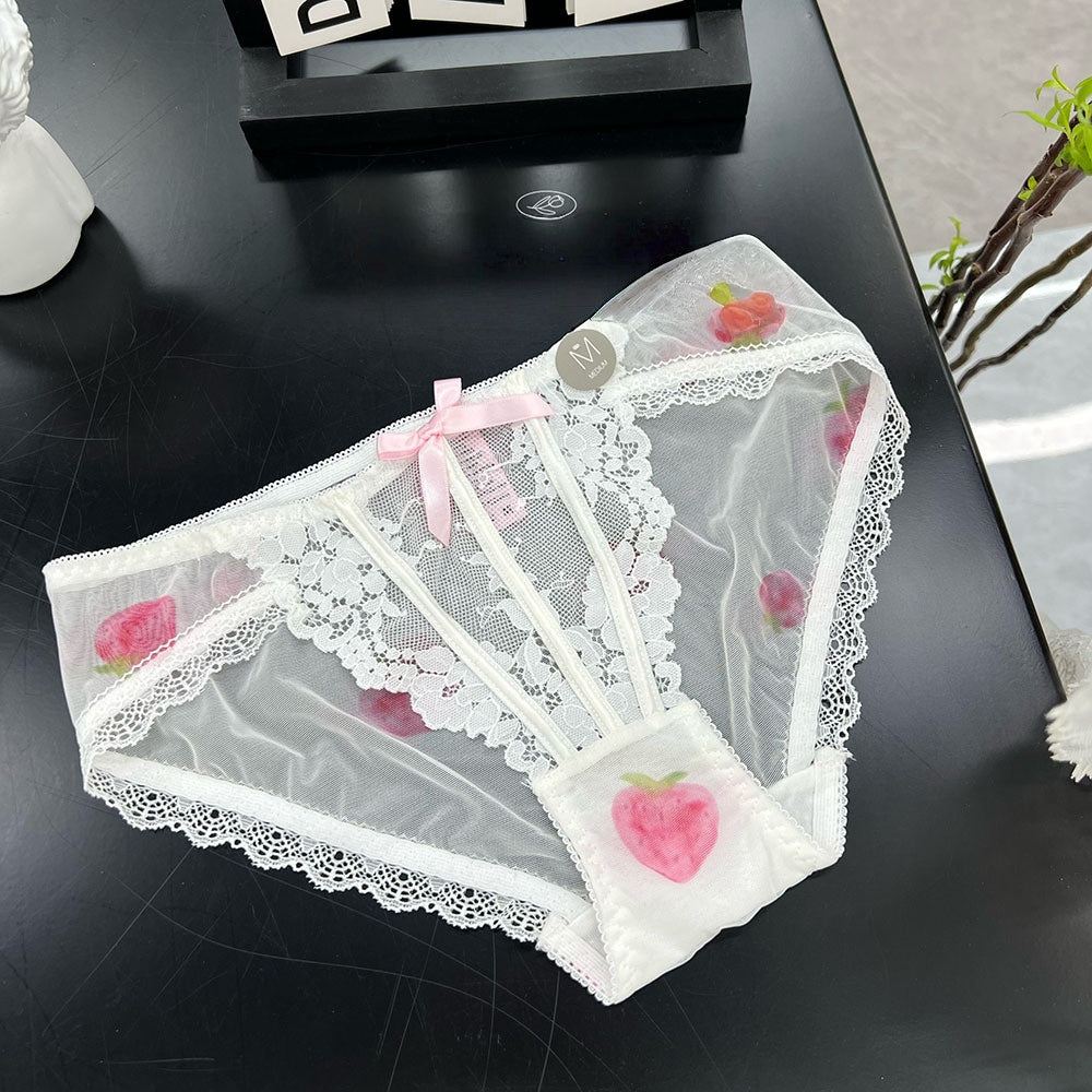 Nuit Strawberry Lace Briefs