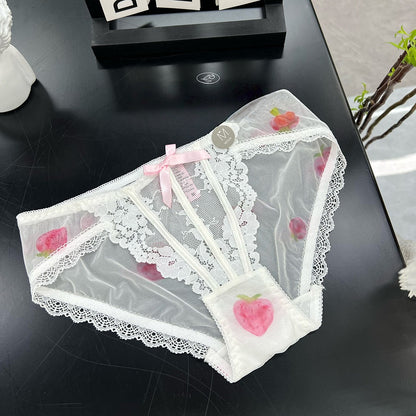 Nuit Strawberry Lace Briefs