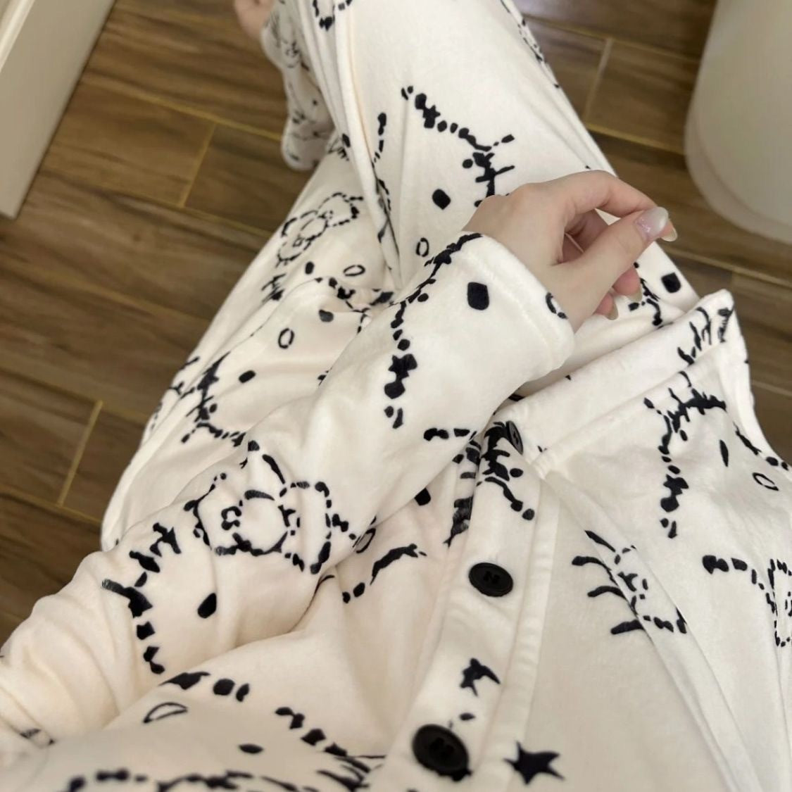 Dreamy Kitty Plush Pajama Set