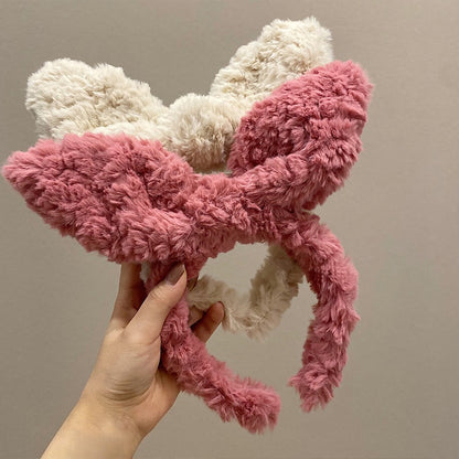 Fluffy Bunny Ear Headband