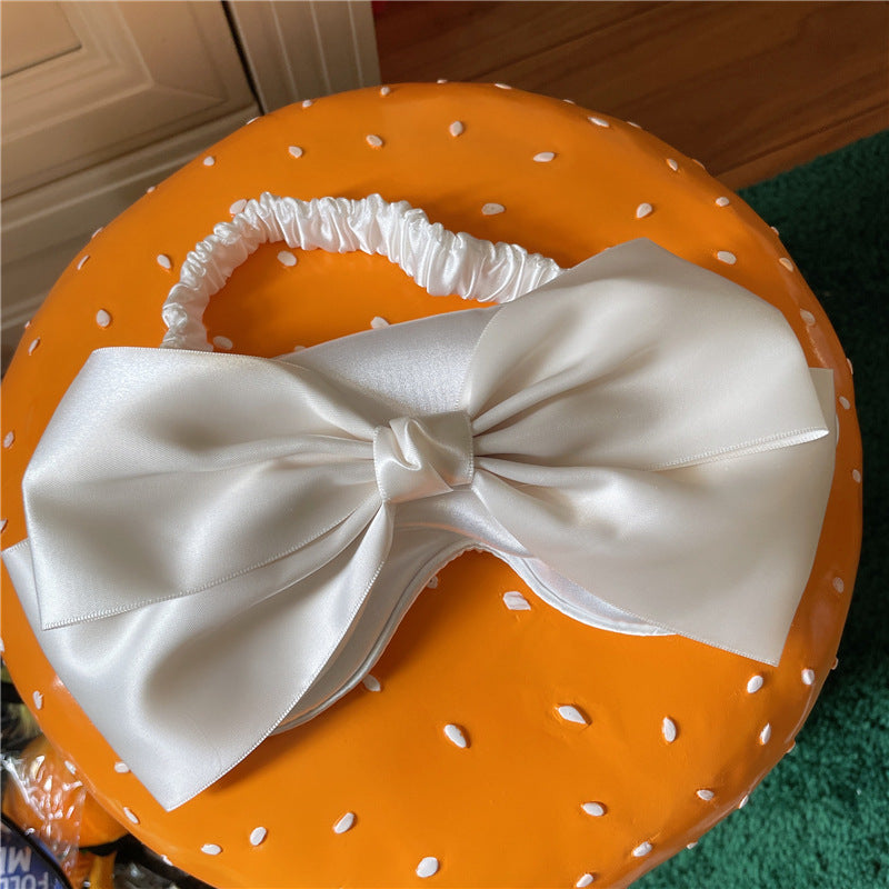 Blush Ivory Bow Sleep Mask